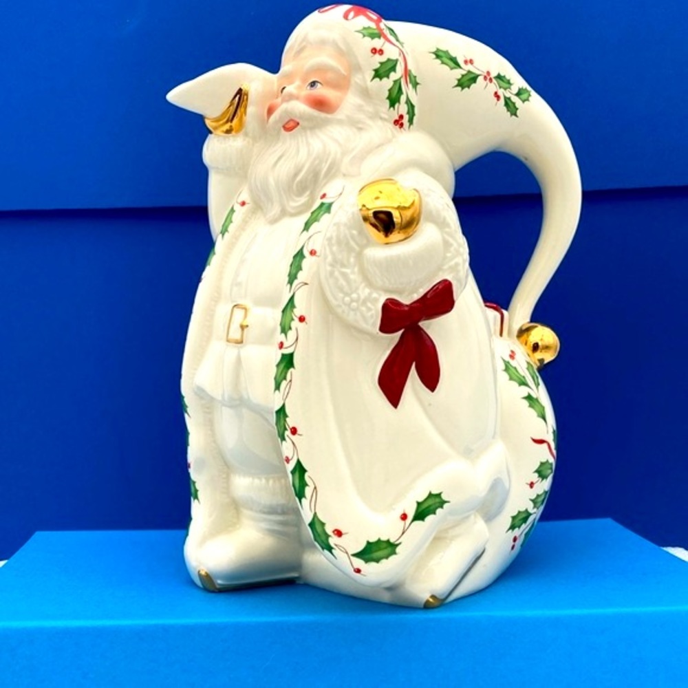 Lenox Holiday Santa Collection Christmas Pitcher